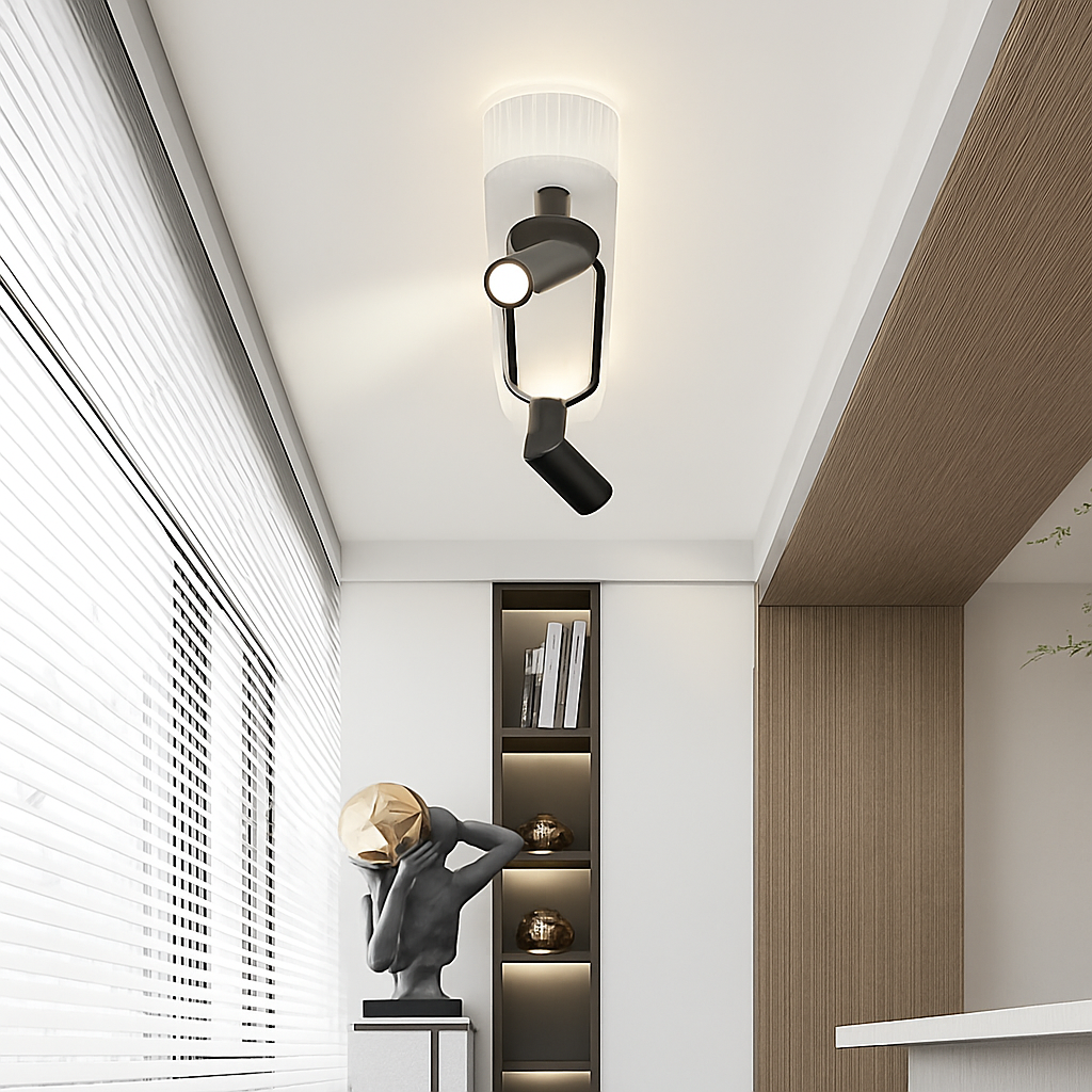 Plafonnier LED moderne pour salon couloir vestiaire allée plafonnier avec projecteur lustres décor luminaire