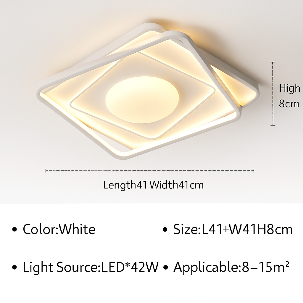 Plafonnier LED moderne pour salon salle à manger chambre Hall Ultra mince Lustre intérieur décoration de la maison luminaire Lustre