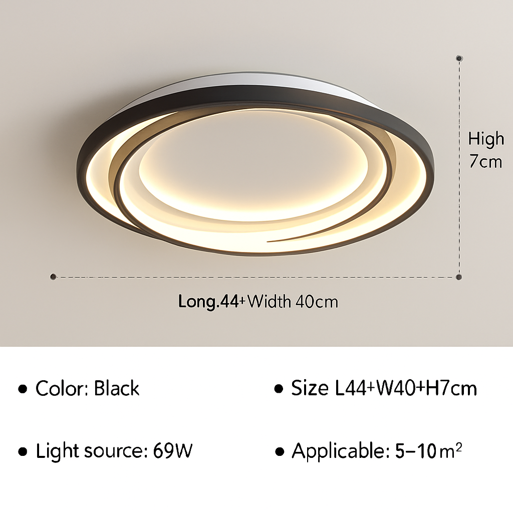Plafonnier LED moderne pour salon salle à manger chambre Hall Ultra mince Lustre intérieur décoration de la maison luminaire Lustre
