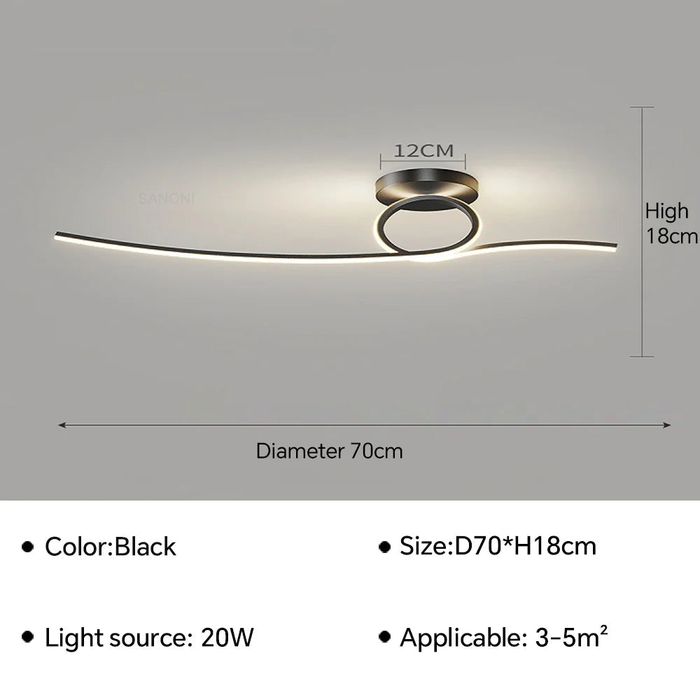 plafonnier led moderne pour une décoration intérieure élégante