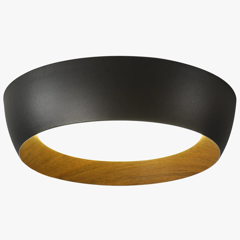 plafonnier led moderne réglable en fer et bois minimaliste italien