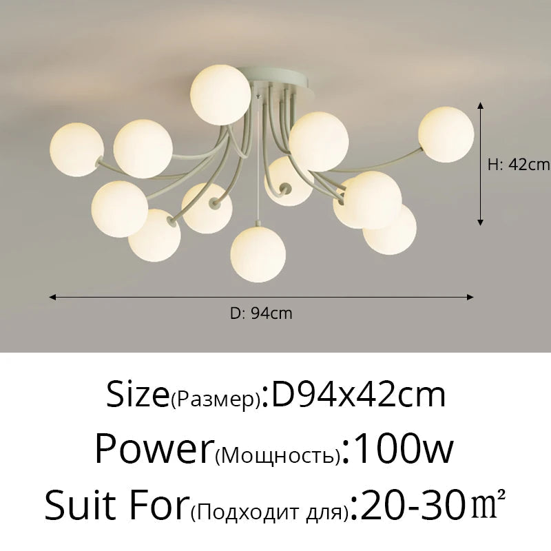 plafonnier led moderne romantique pour décoration intérieure