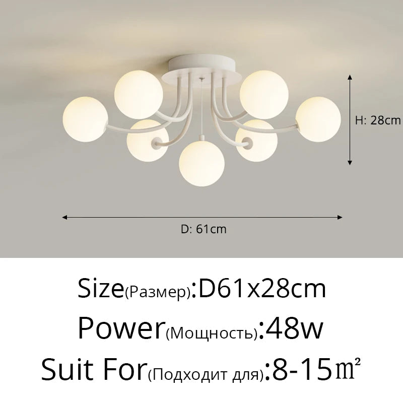 plafonnier led moderne romantique pour décoration intérieure