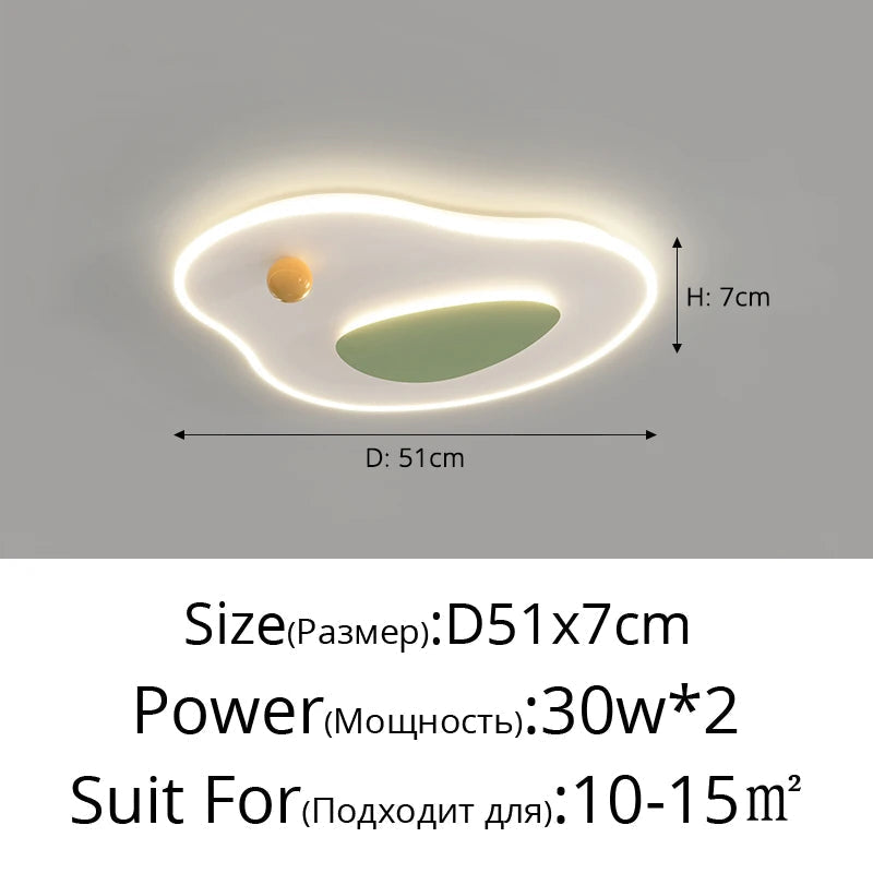 plafonnier led moderne rond carré pour intérieur