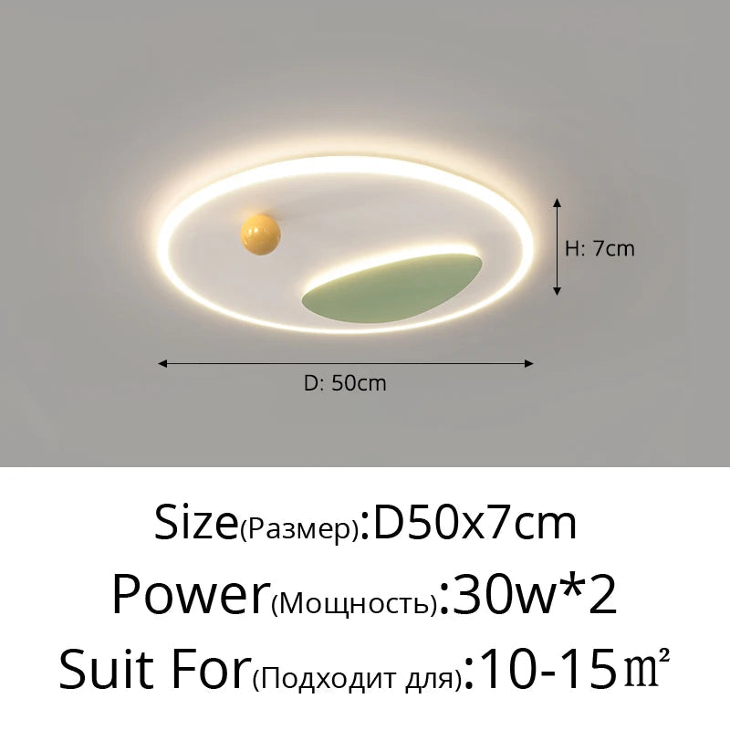 plafonnier led moderne rond carré pour intérieur