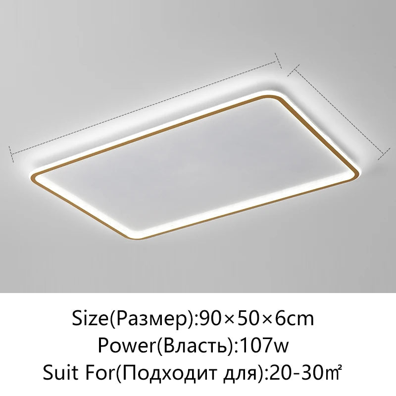 plafonnier led moderne simple variable ronde ou carrée