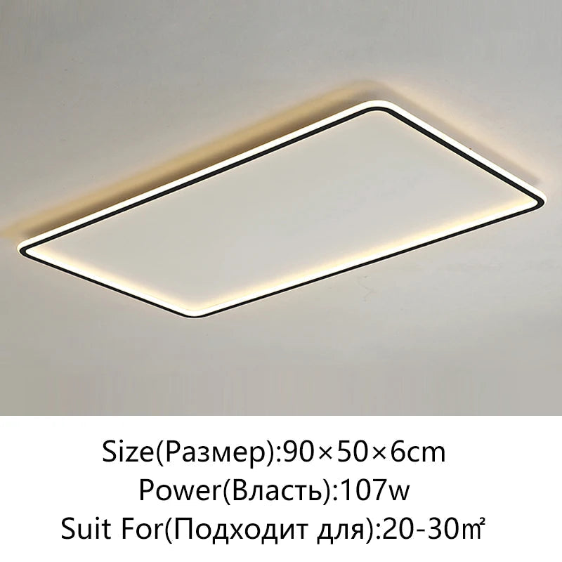 plafonnier led moderne simple variable ronde ou carrée