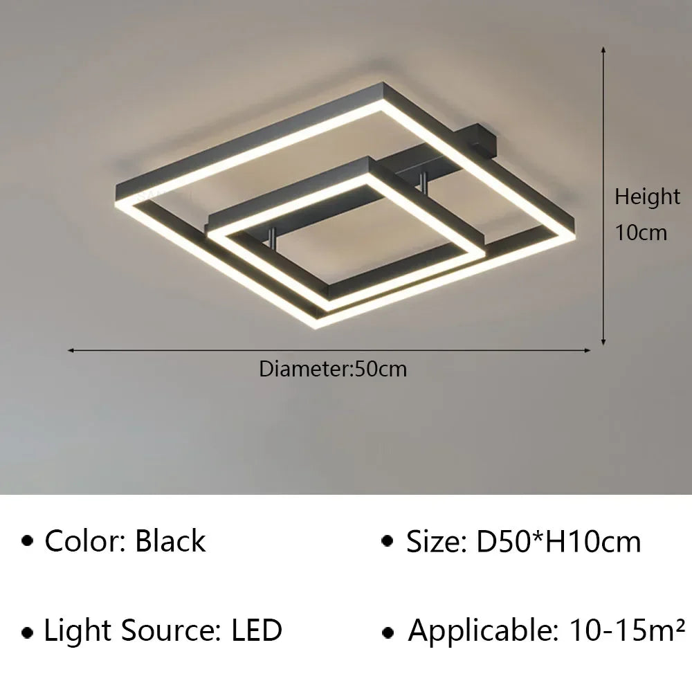 plafonnier led moderne style industriel pour décoration intérieure