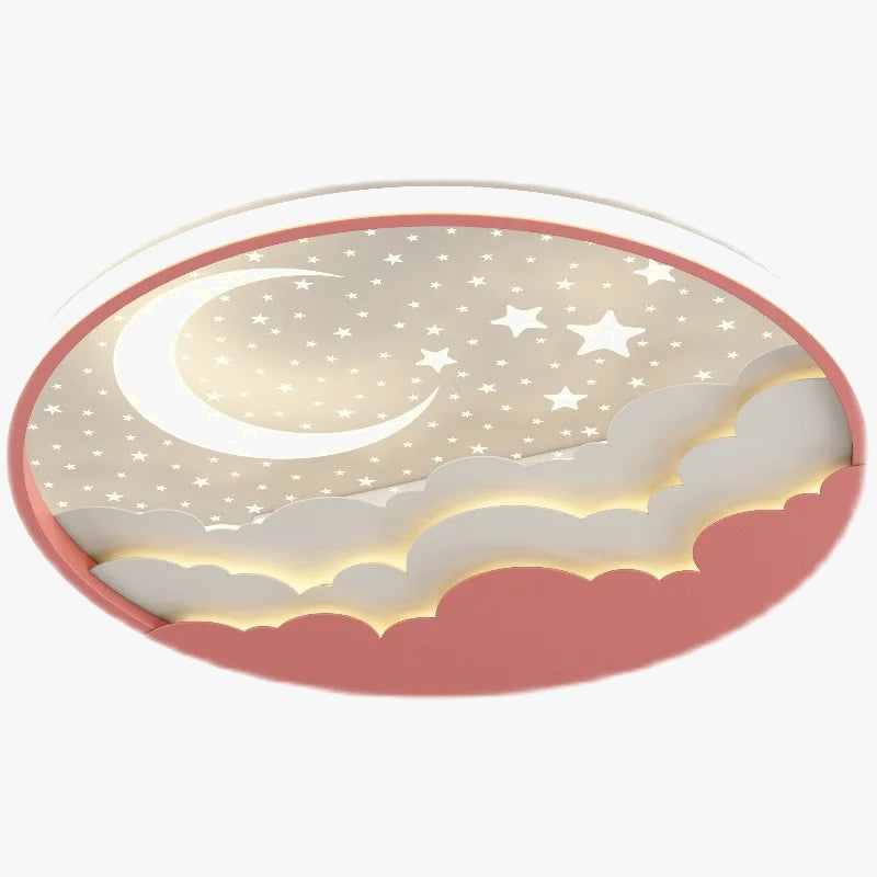 plafonnier led moderne étoile lune pour décoration et lecture