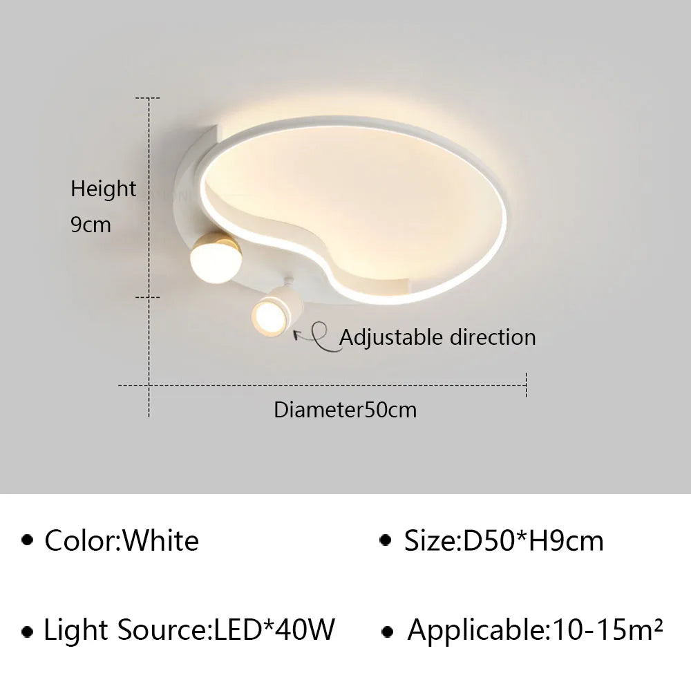 plafonnier led moderne ultra fin pour décoration intérieure