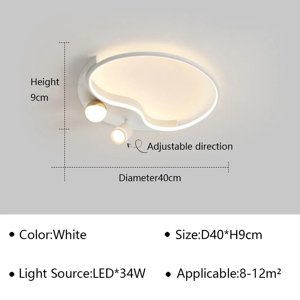 plafonnier led moderne ultra fin pour décoration intérieure