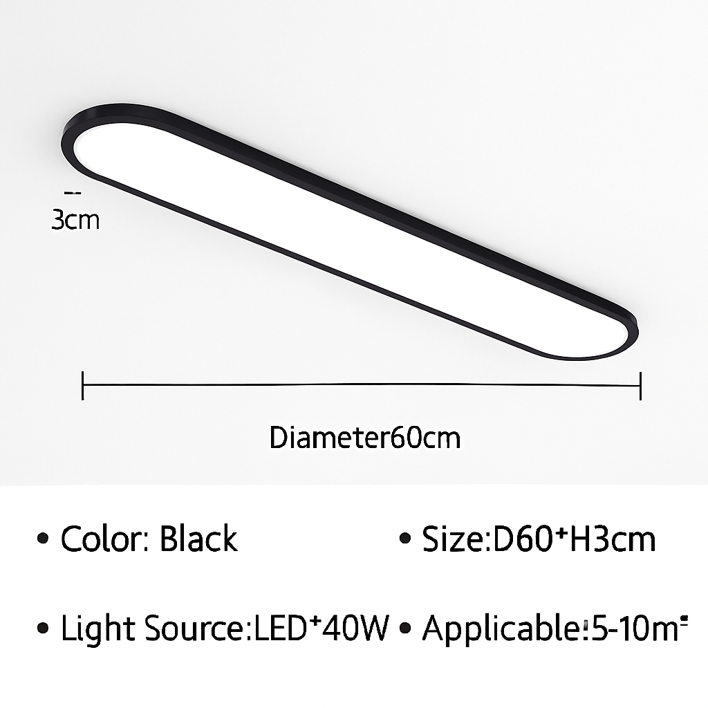 plafonnier led moderne ultra fin pour intérieur design