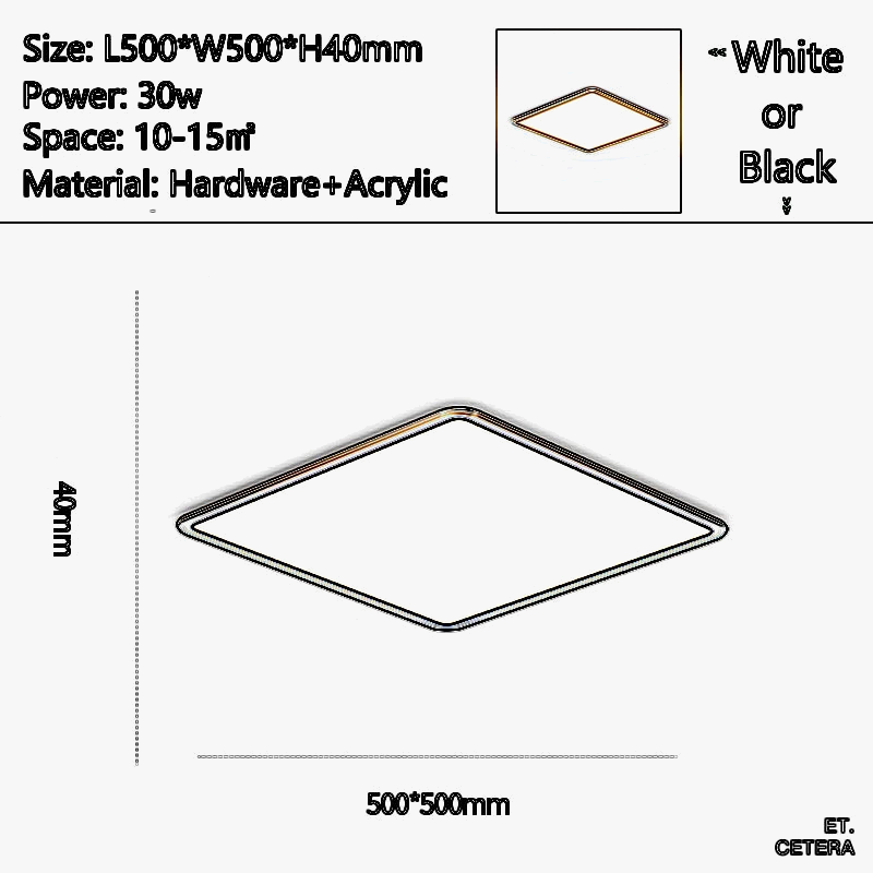 plafonnier led moderne ultra fin pour tous espaces