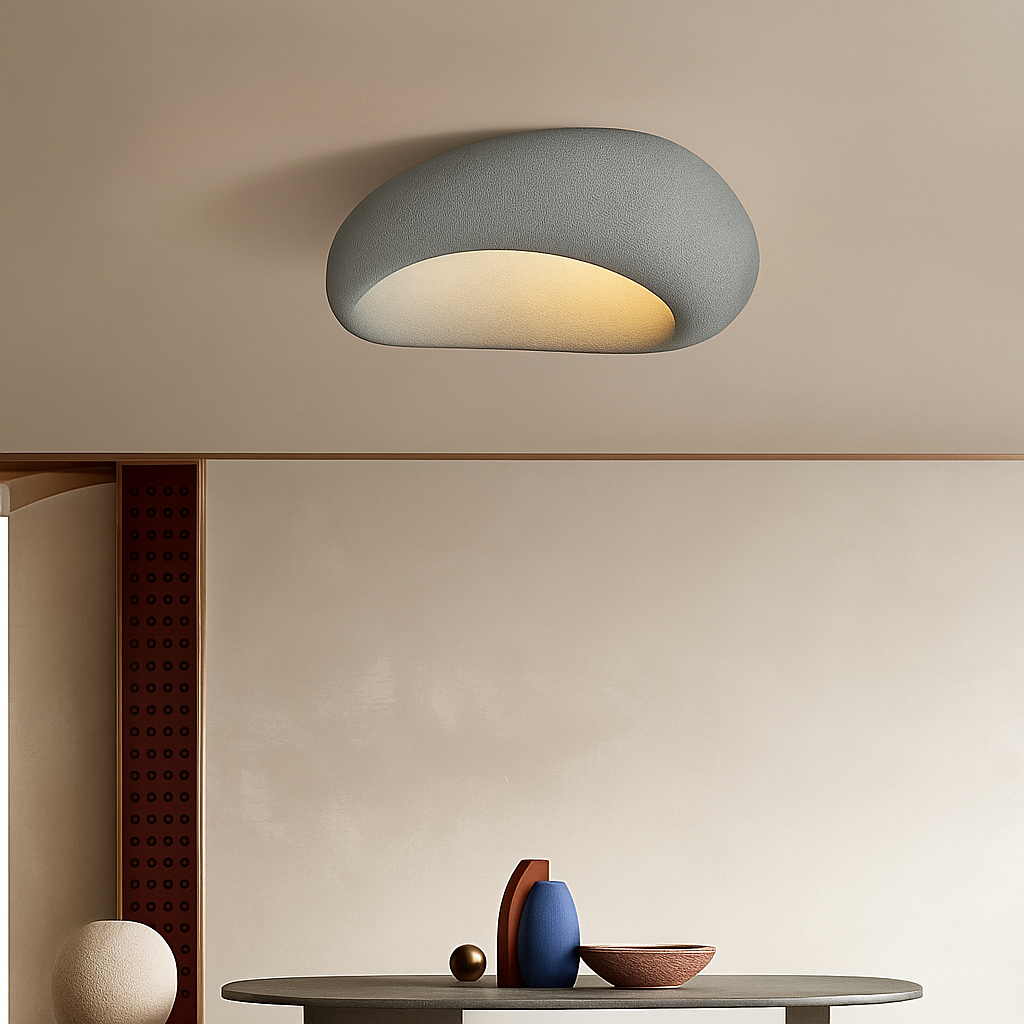 plafonnier led moderne wabi sabi lustre décoration maison