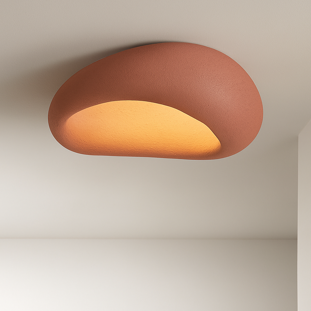 plafonnier led moderne wabi sabi lustre décoration maison