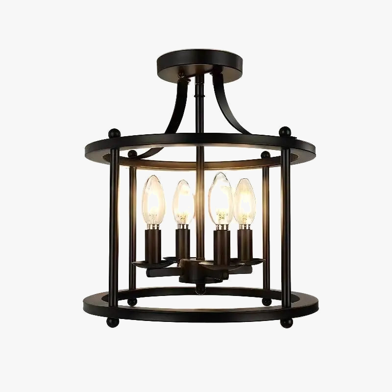 plafonnier led multi-têtes style industriel rétro américain décoratif