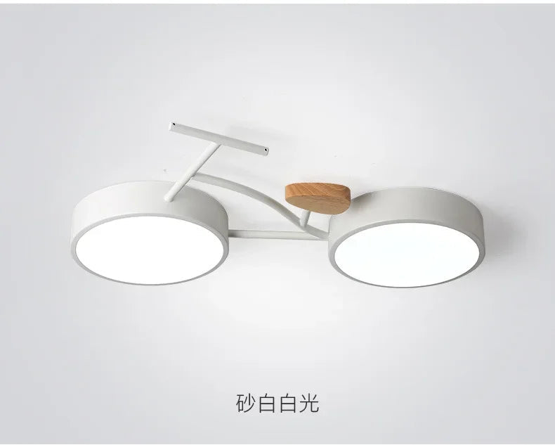 plafonnier led nordique 3 températures de couleur pour vélo