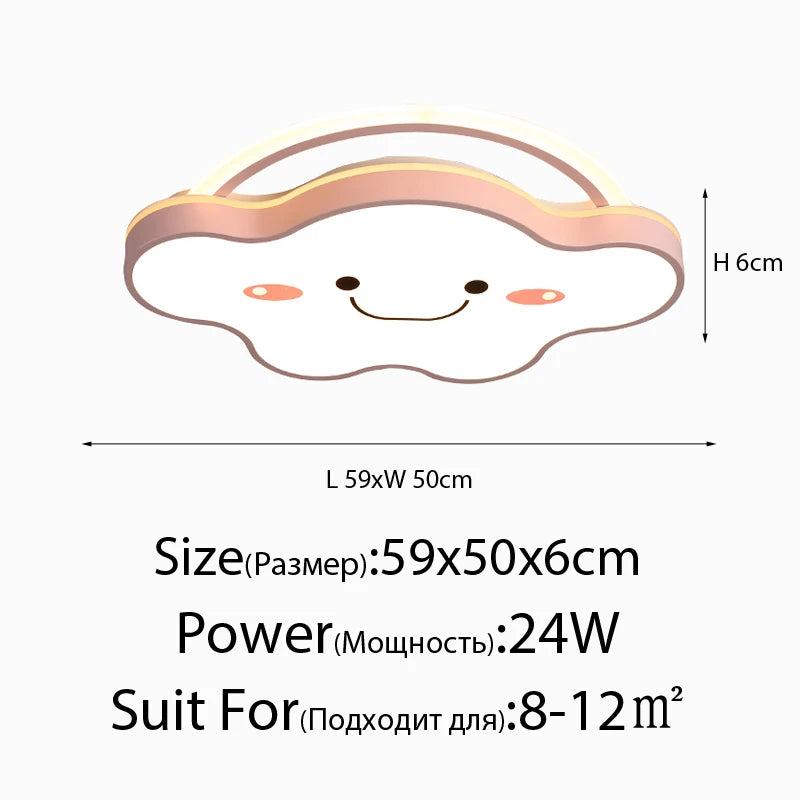 plafonnier led nordique design moderne pour chambre enfants et étudiants