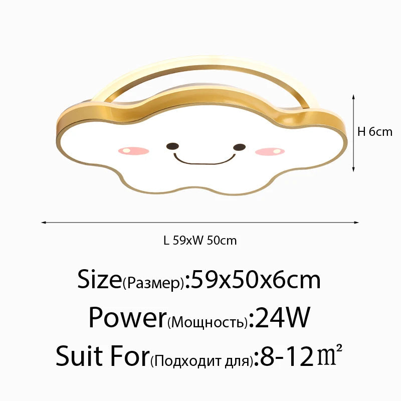 plafonnier led nordique design moderne pour chambre enfants et étudiants