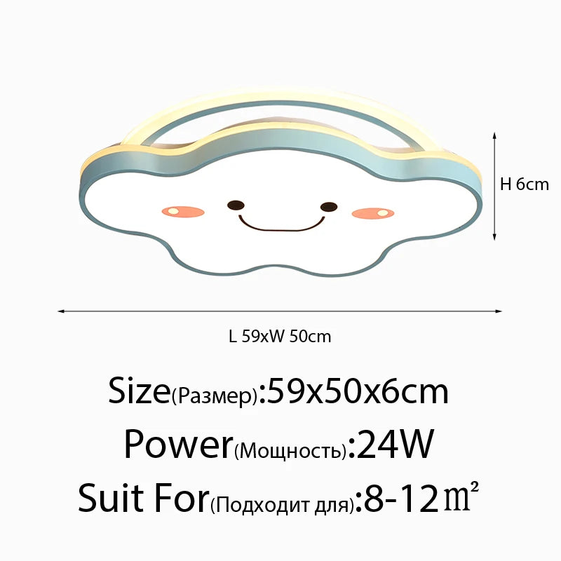 plafonnier led nordique design moderne pour chambre enfants et étudiants