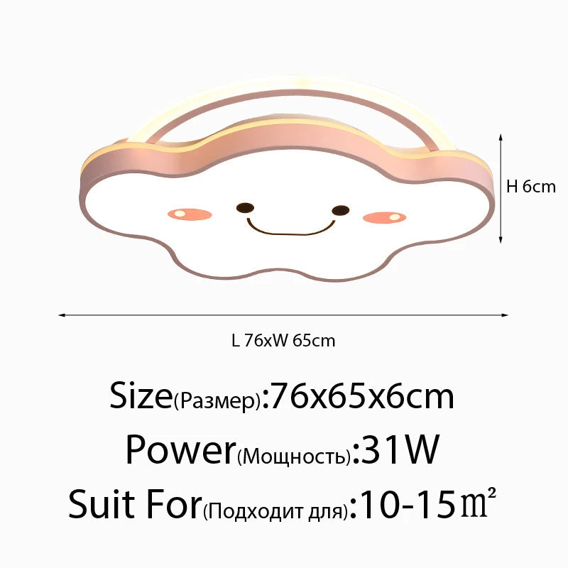 plafonnier led nordique design moderne pour chambre enfants et étudiants