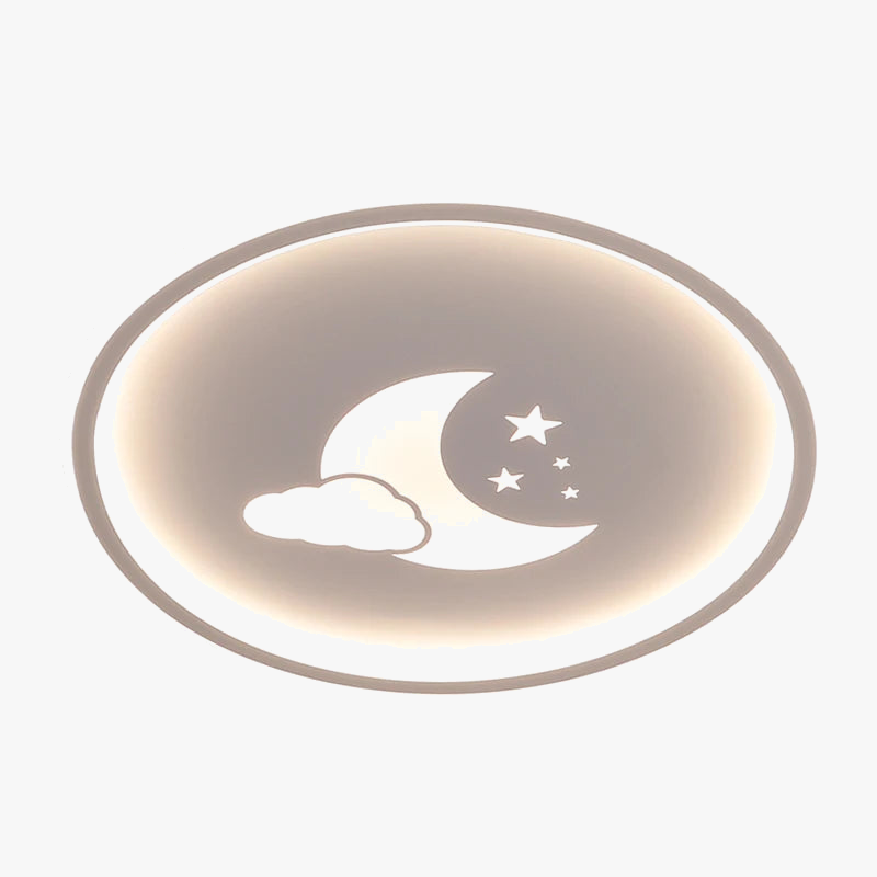 plafonnier led nordique dessin animé lune nuage créatif pour enfants