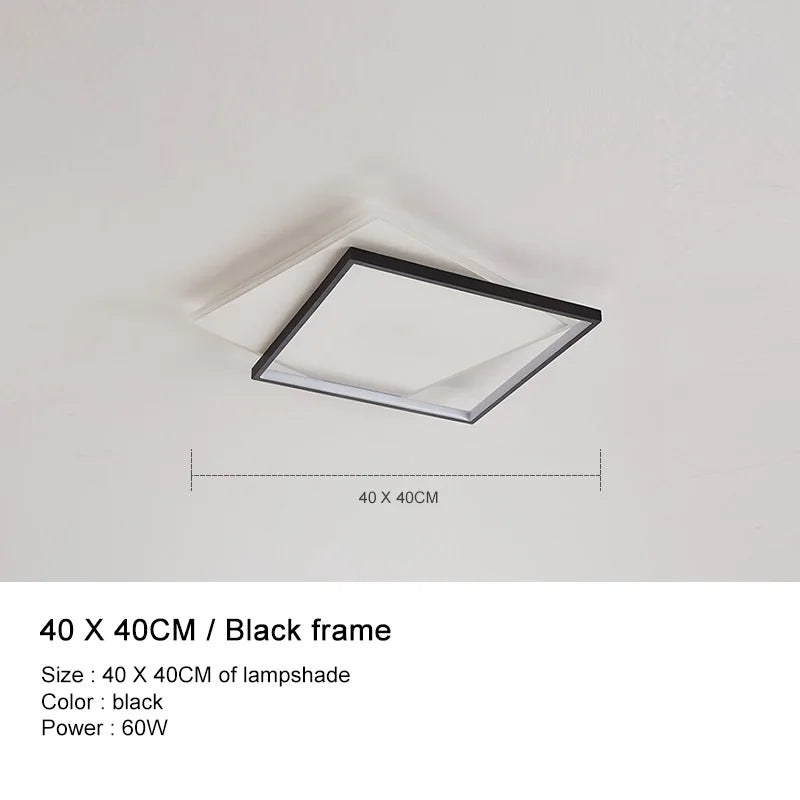 plafonnier led nordique à intensité réglable design simple