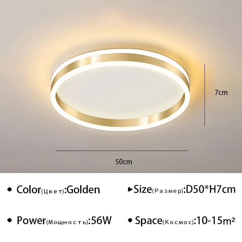 plafonnier led nordique à intensité variable pour intérieur