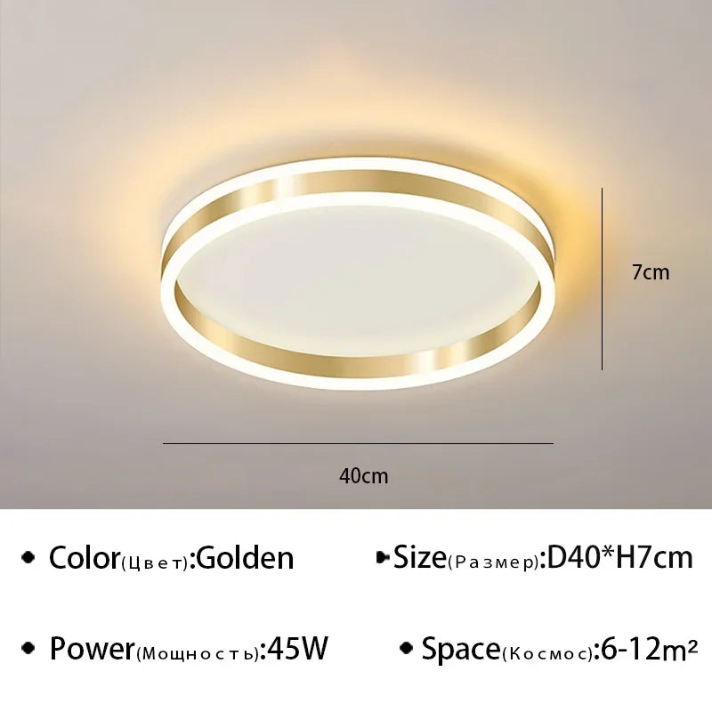 plafonnier led nordique à intensité variable pour intérieur