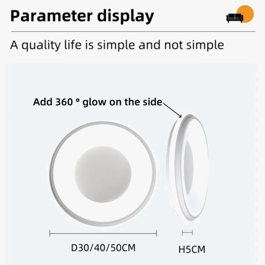 plafonnier led nordique macaron lumière circulaire moderne éclairage maison