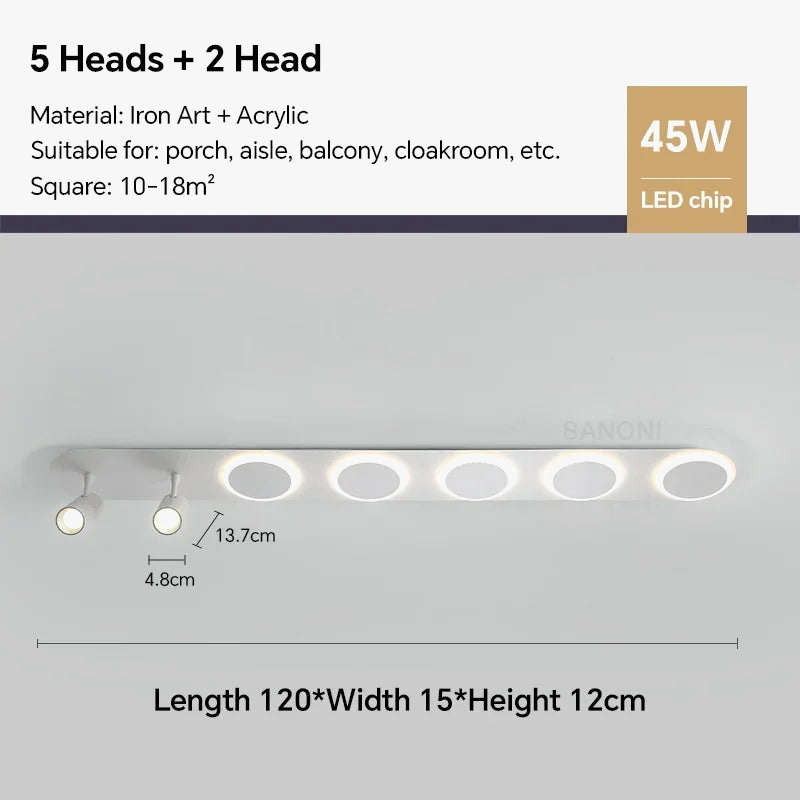 plafonnier led nordique moderne pour décoration intérieure et extérieure