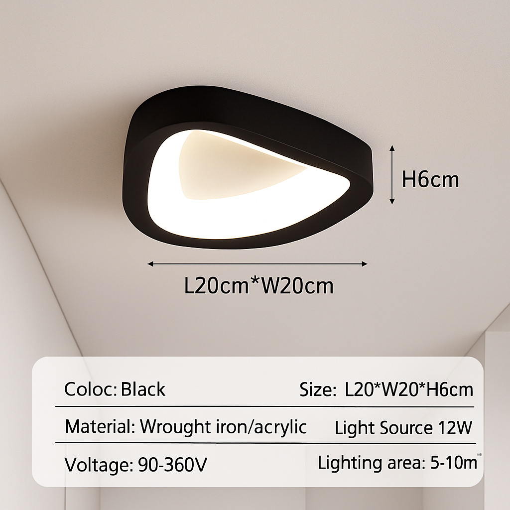 plafonnier led nordique pour décoration intérieure élégante