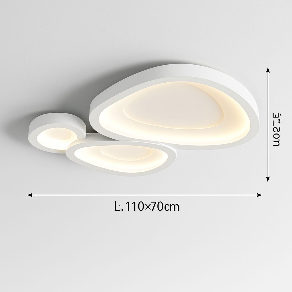 plafonnier led nordique pour décoration intérieure élégante