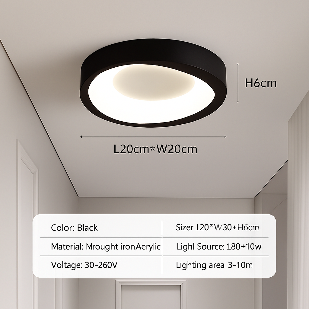 plafonnier led nordique pour décoration intérieure élégante