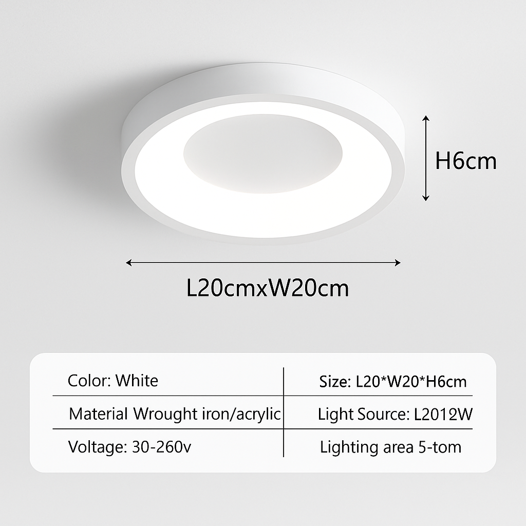 plafonnier led nordique pour décoration intérieure élégante