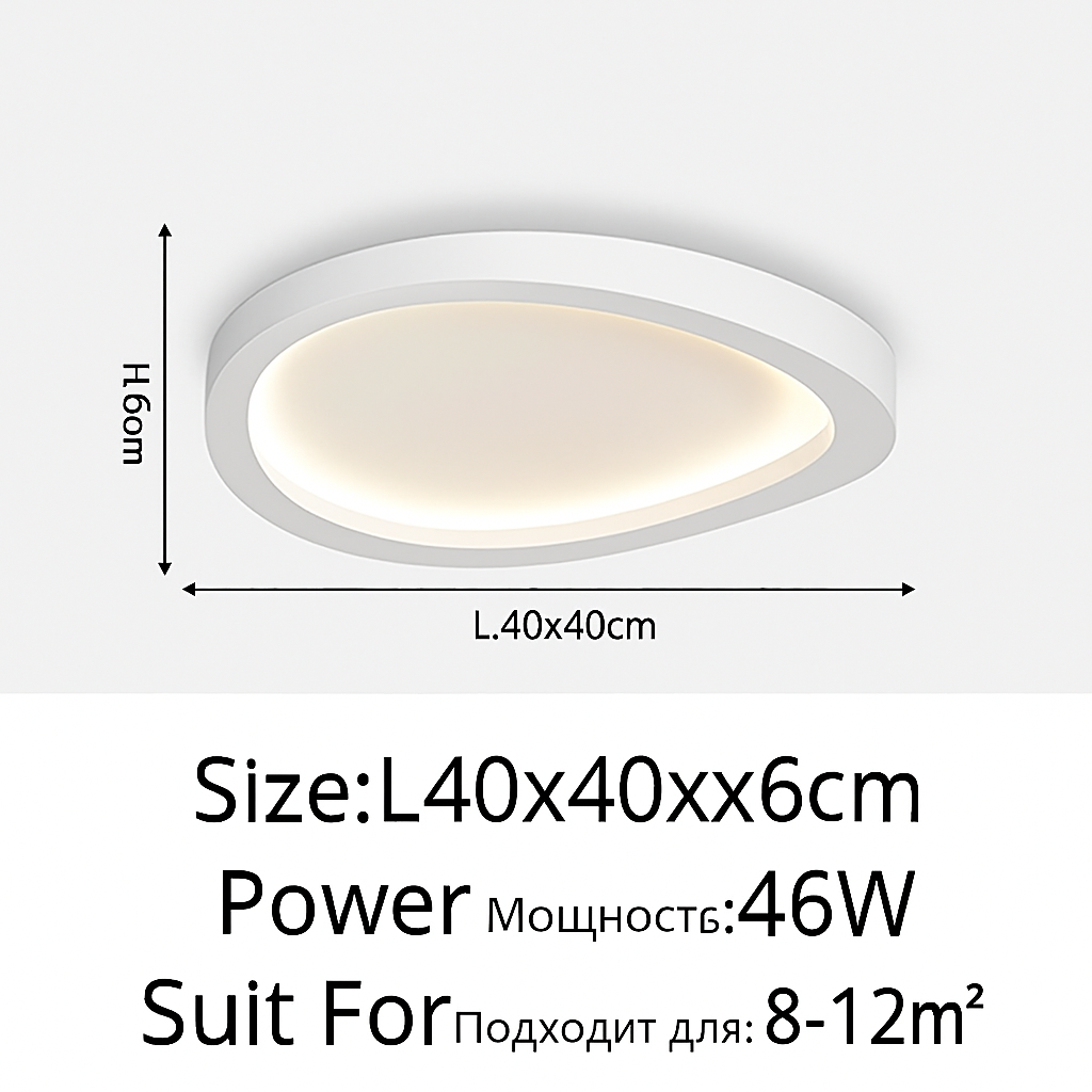 plafonnier led nordique pour décoration intérieure élégante