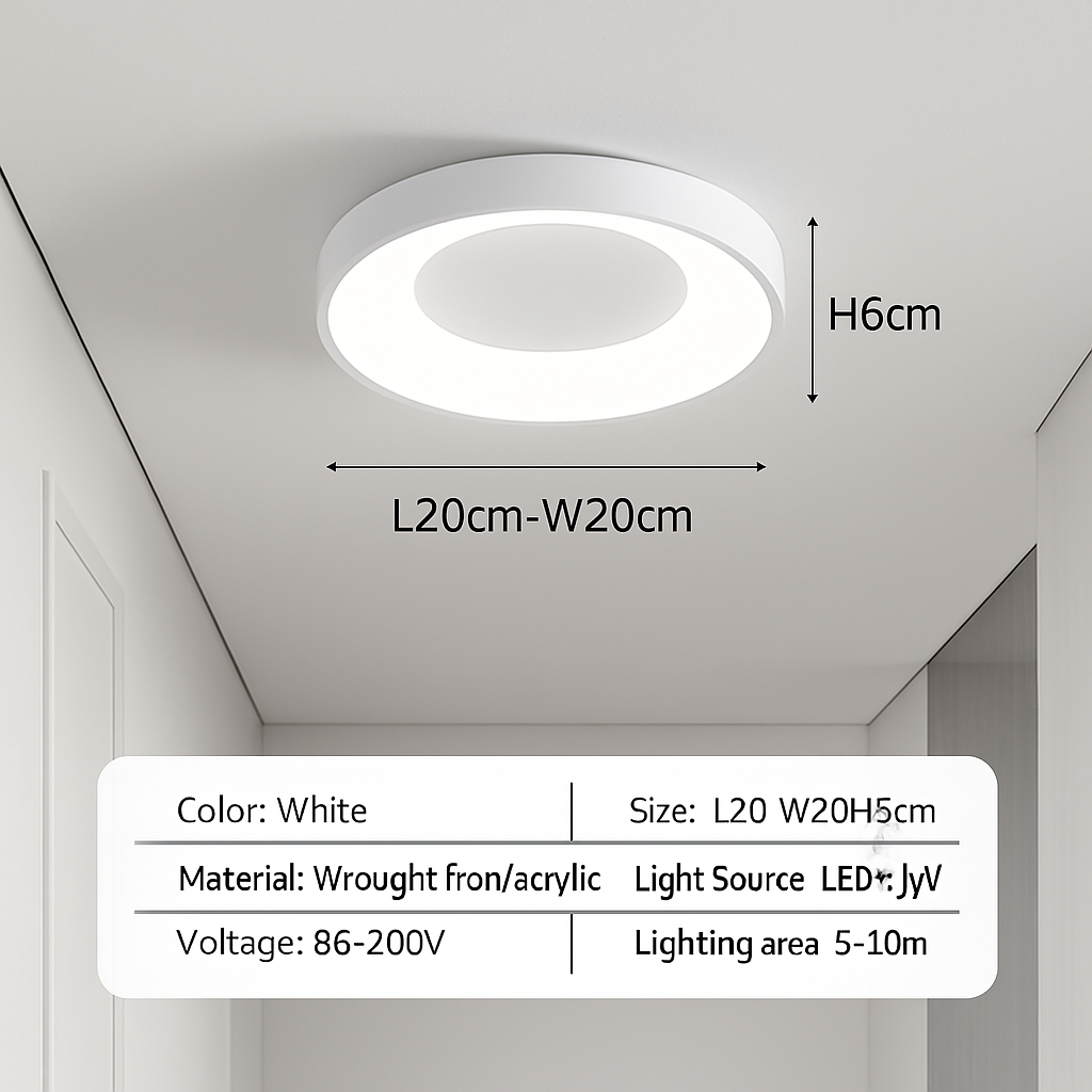 plafonnier led nordique pour décoration intérieure élégante et moderne