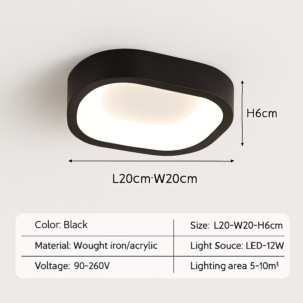 plafonnier led nordique pour décoration intérieure élégante et moderne