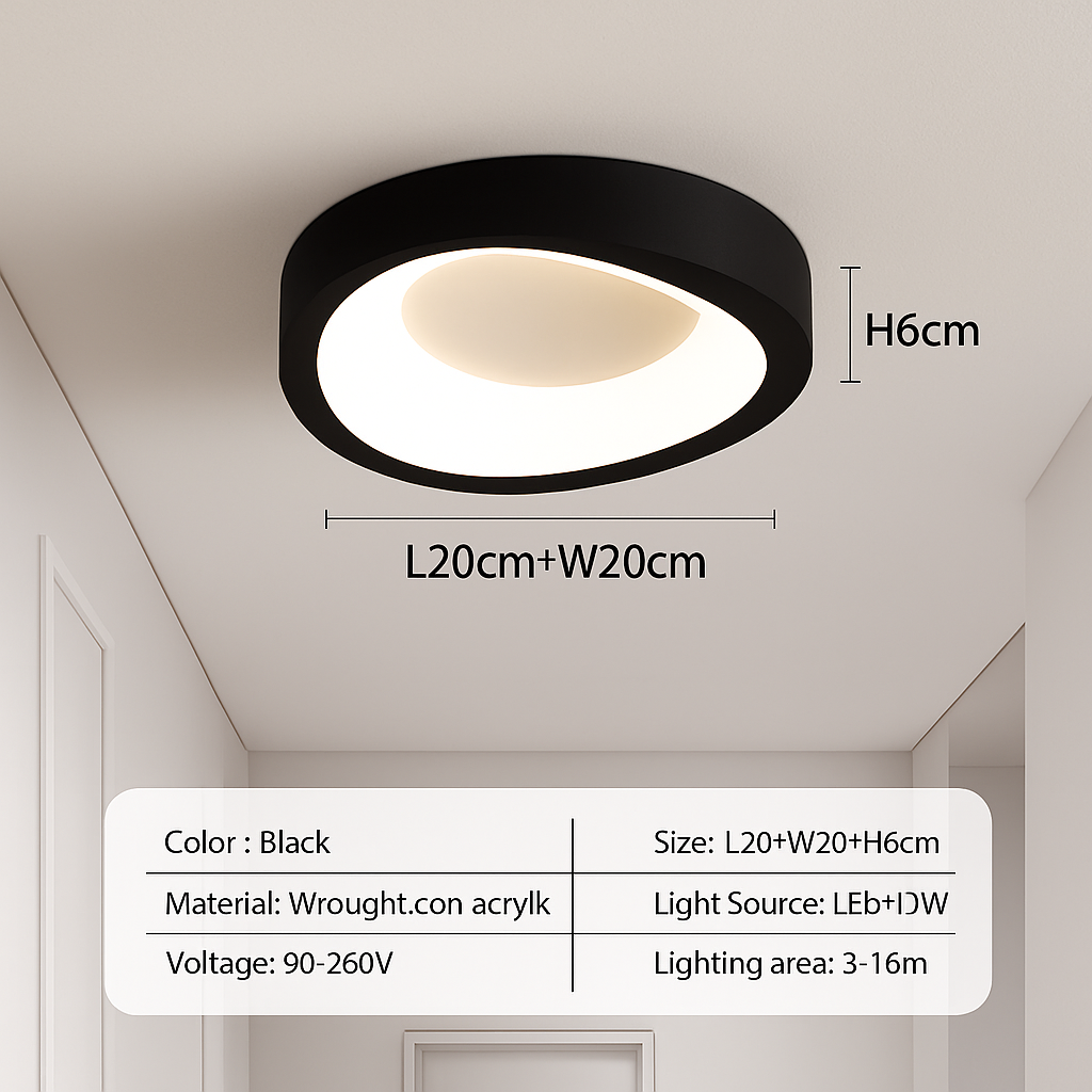 plafonnier led nordique pour décoration intérieure élégante et moderne