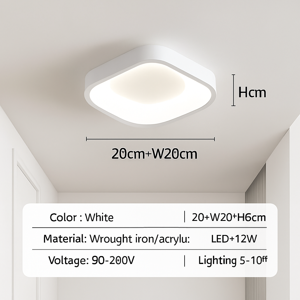 plafonnier led nordique pour décoration intérieure élégante et moderne