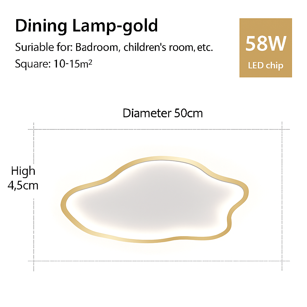 plafonnier led nordique pour décoration intérieure moderne