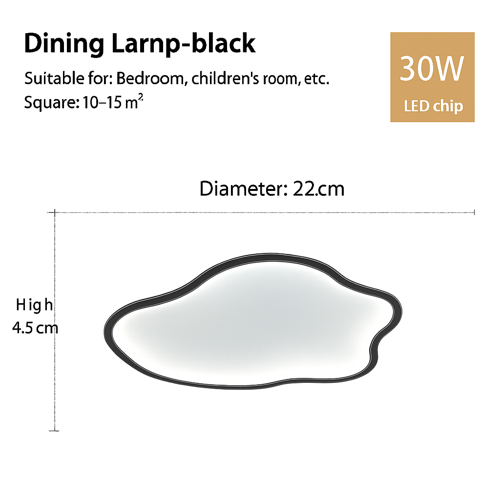 plafonnier led nordique pour décoration intérieure moderne