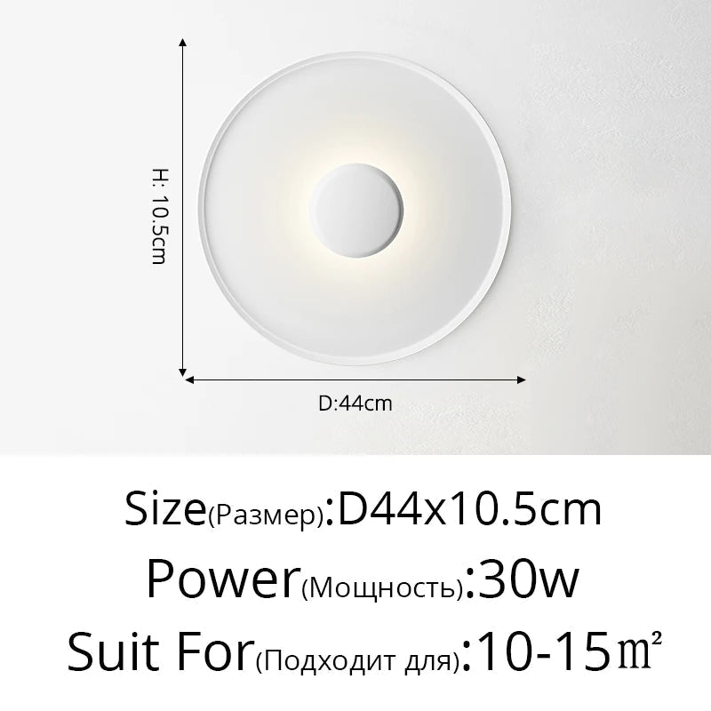 plafonnier led nordique ultra fin pour éclairage intérieur
