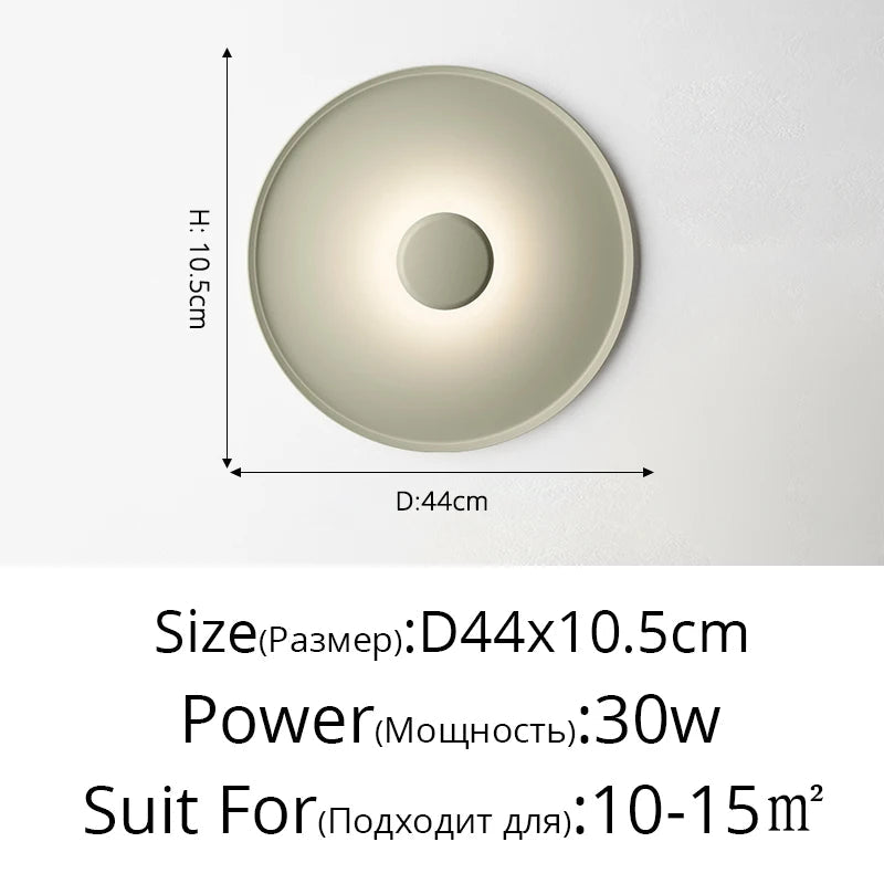 plafonnier led nordique ultra fin pour éclairage intérieur