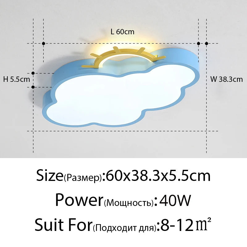 plafonnier led nuage design pour éclairage intérieur décoratif