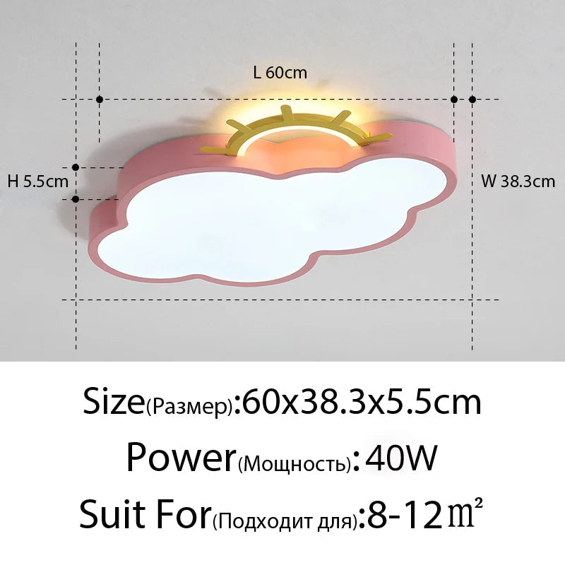 plafonnier led nuage design pour éclairage intérieur décoratif