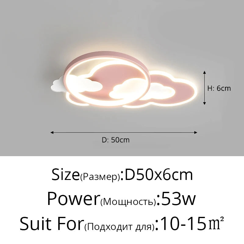 plafonnier led nuage moderne pour chambre d enfants décorative