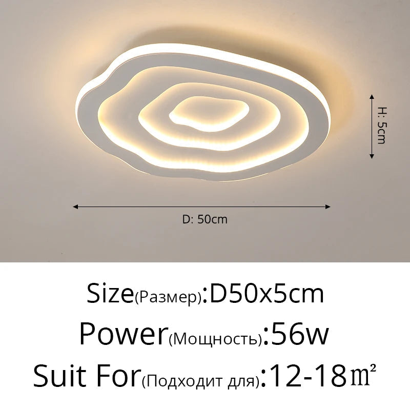 plafonnier led nuage nordique simple créatif romantique chaleureux