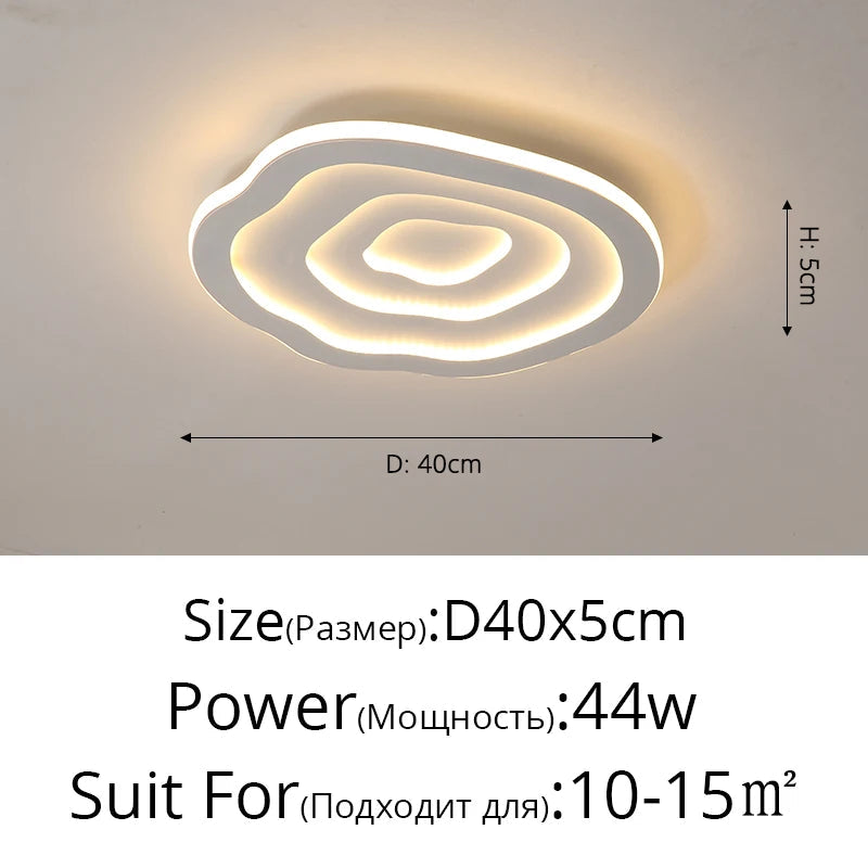 plafonnier led nuage nordique simple créatif romantique chaleureux