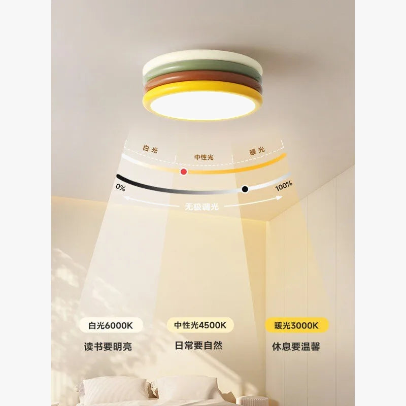 plafonnier led pour enfant protection des yeux éclairage multicolore